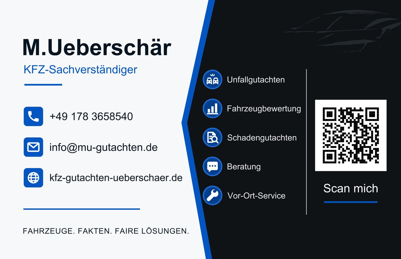 Visitenkarte Rückseite